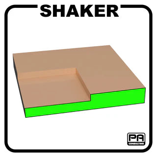 Shaker door profile