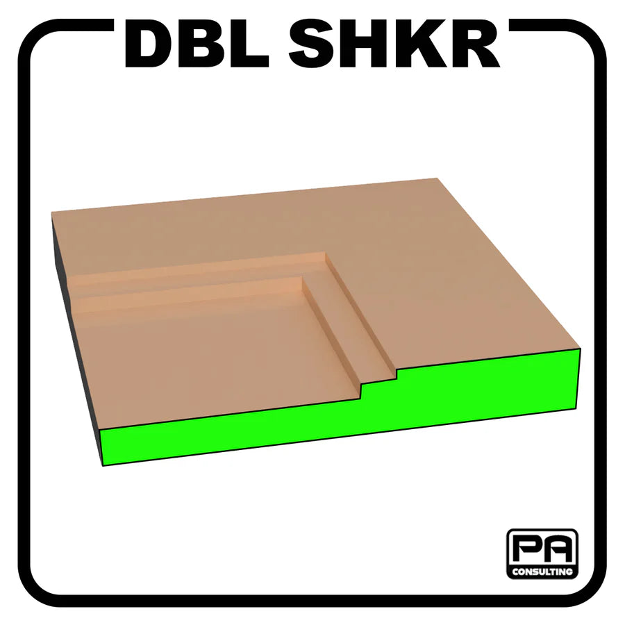 Double Shaker door profile